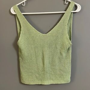 Women’s Knit Tank Top with Knotted Open Back